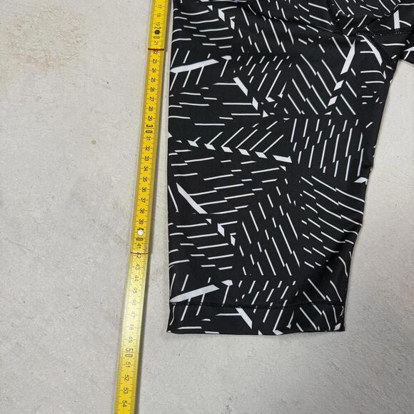 Nike Pro Compression Shorts Black White Neon Yellow Women Size S Training Gym - Picture 10 of 10